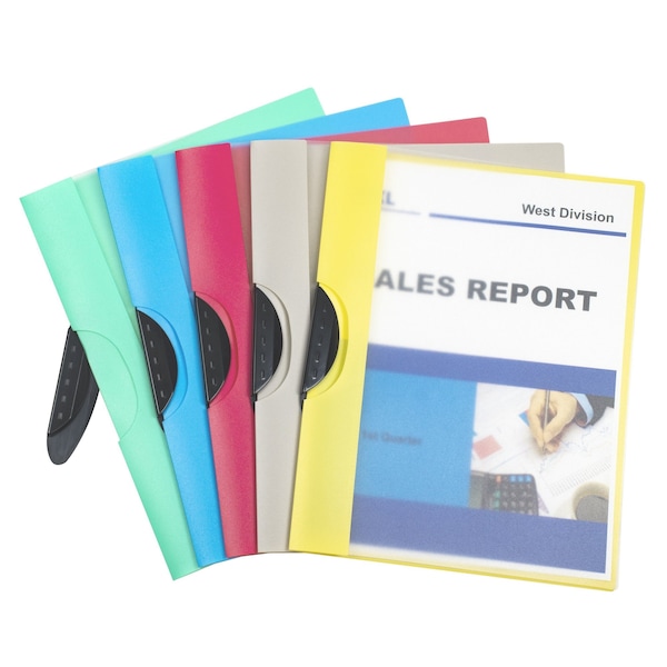 C-Line Products 8-1/2" x 11" Assorted Clip N Go Report Cover, 1/EA, 24EA/DS, 2DS/CT 99326-DS - main